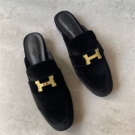 trocadero hermes|Hermès Trocadero Velvet Mules .